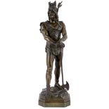 Marcel Debut (1865-1933) Bronze Vercingetorix, Krieger, warrior,