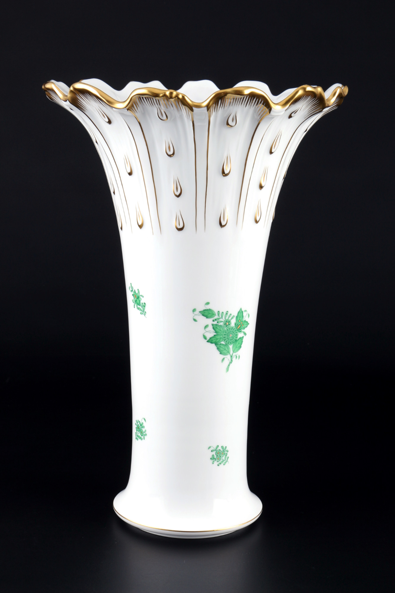 Herend Apponyi Vert large splendor vase 7130, große Prunkvase, - Image 3 of 4