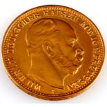 900 Goldmünze Königreich Preußen 20 Mark 1888 A Kaiser Wilhelm I., gold coin Kingdom of Prussia