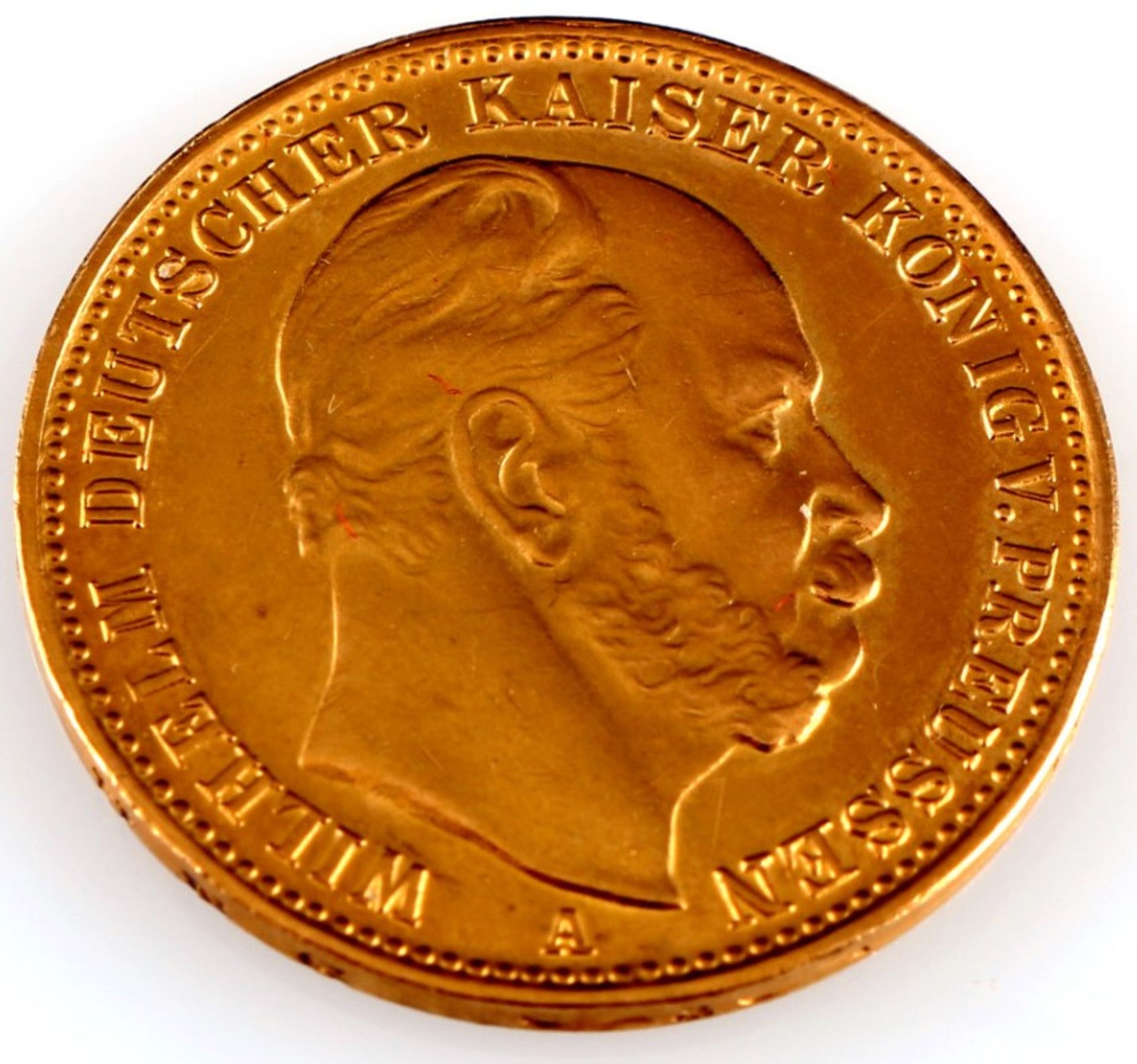 900 Goldmünze Königreich Preußen 20 Mark 1888 A Kaiser Wilhelm I., gold coin Kingdom of Prussia