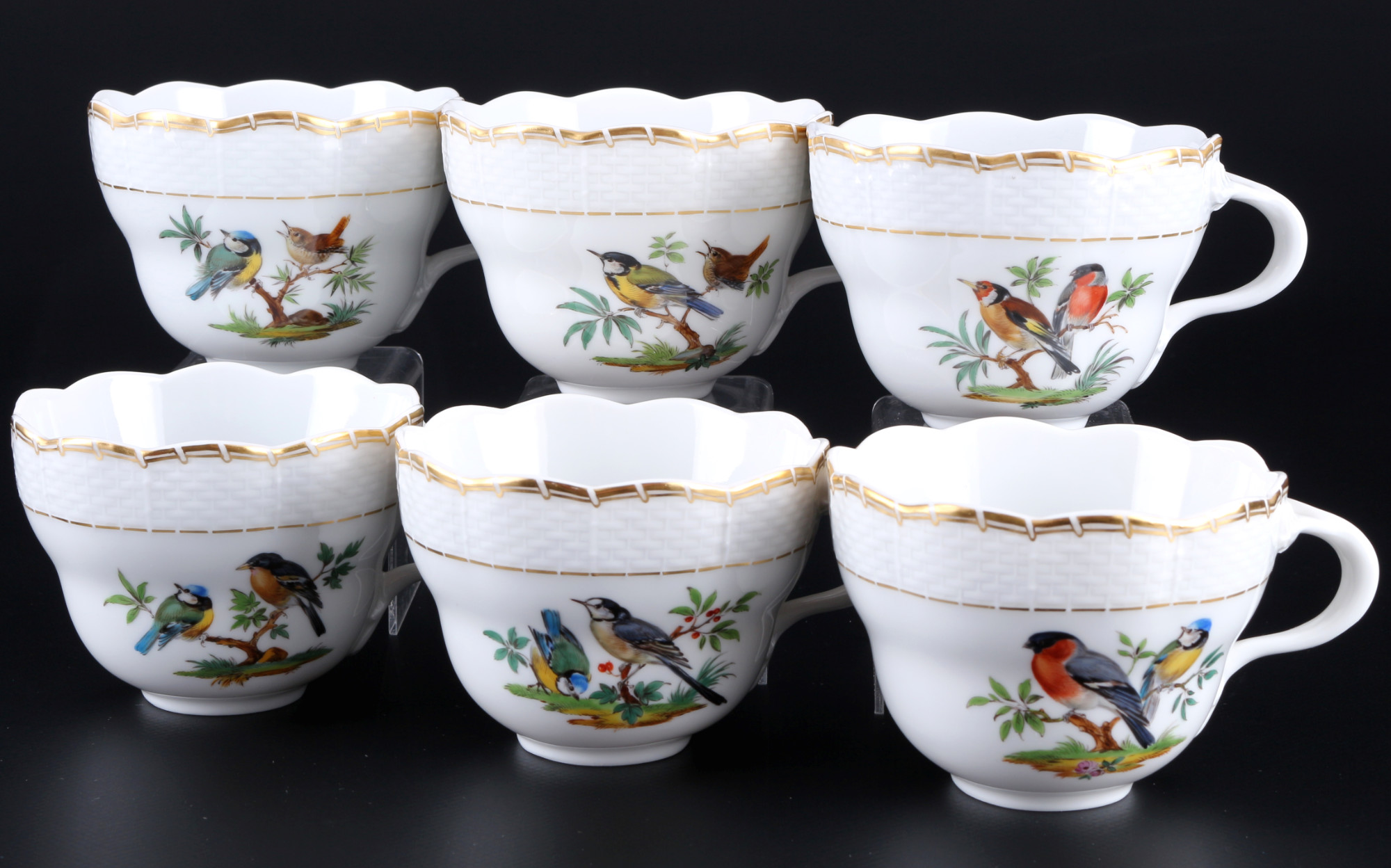 Meissen Osier Birds coffee service for 6 pers. 1st choice, Kaffeeservice für 6 Personen 1.Wahl, - Image 3 of 8