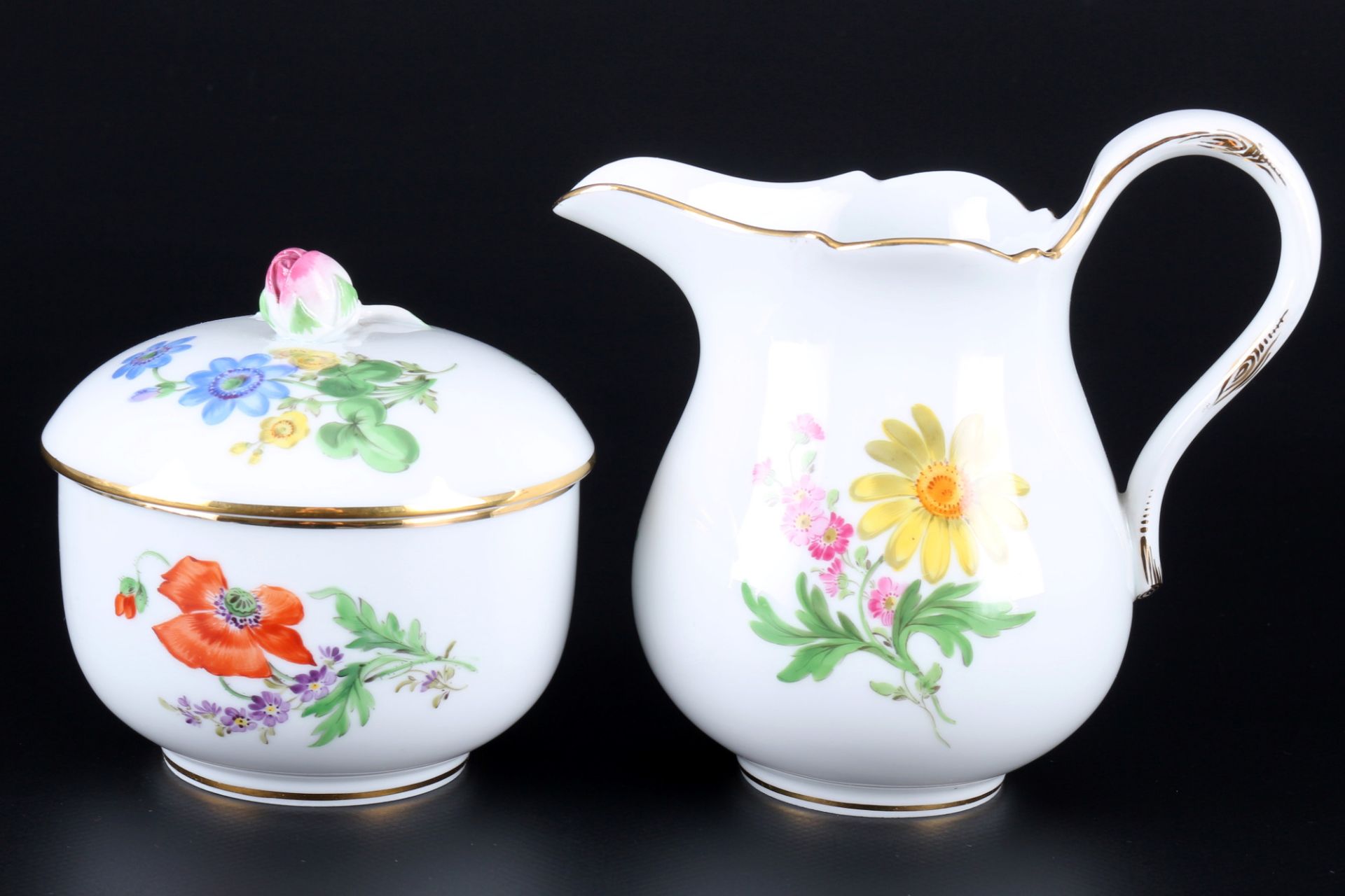 Meissen Blume Teeservice für 5 Personen 1.Wahl, tea service for 5 pers. 1st choice, - Bild 4 aus 6