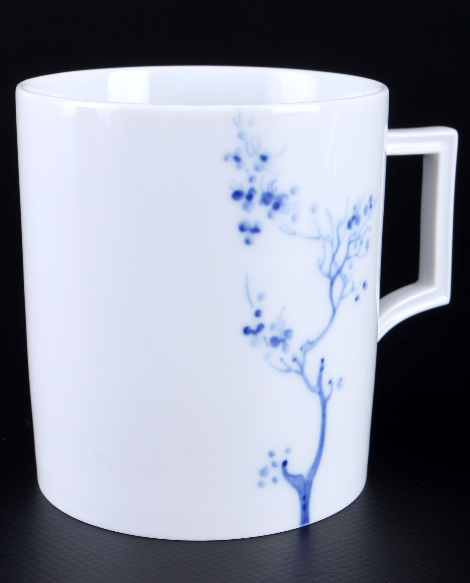 Meissen blaue Orchidee / Blumen Kaffeebecher und Mokkatasse 1.Wahl, coffee mug and mocha cup 1st ch - Bild 2 aus 4