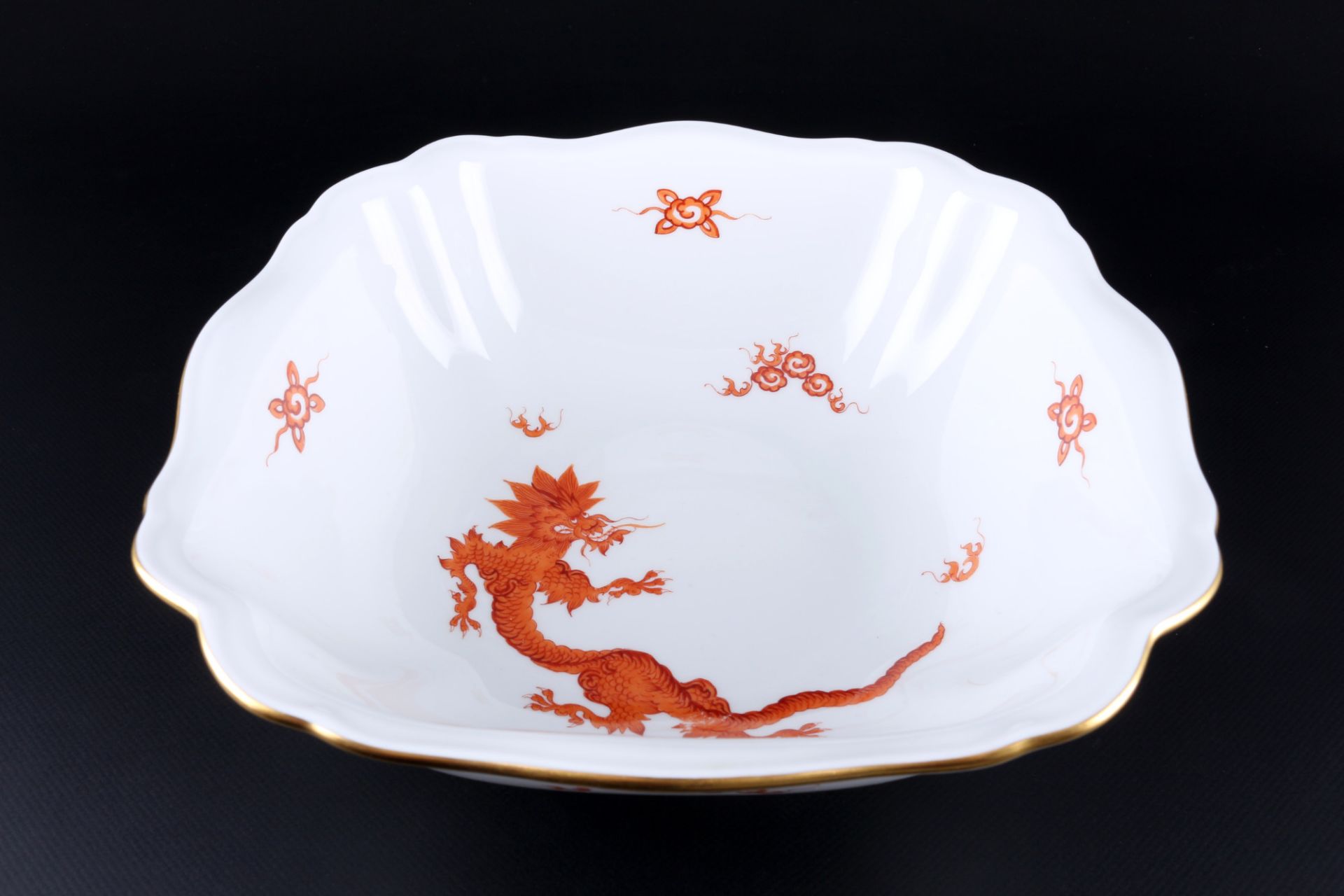 Meissen Roter Ming Drache Speiseservice für 6 Personen, dinner service for 6 pers., - Bild 6 aus 8