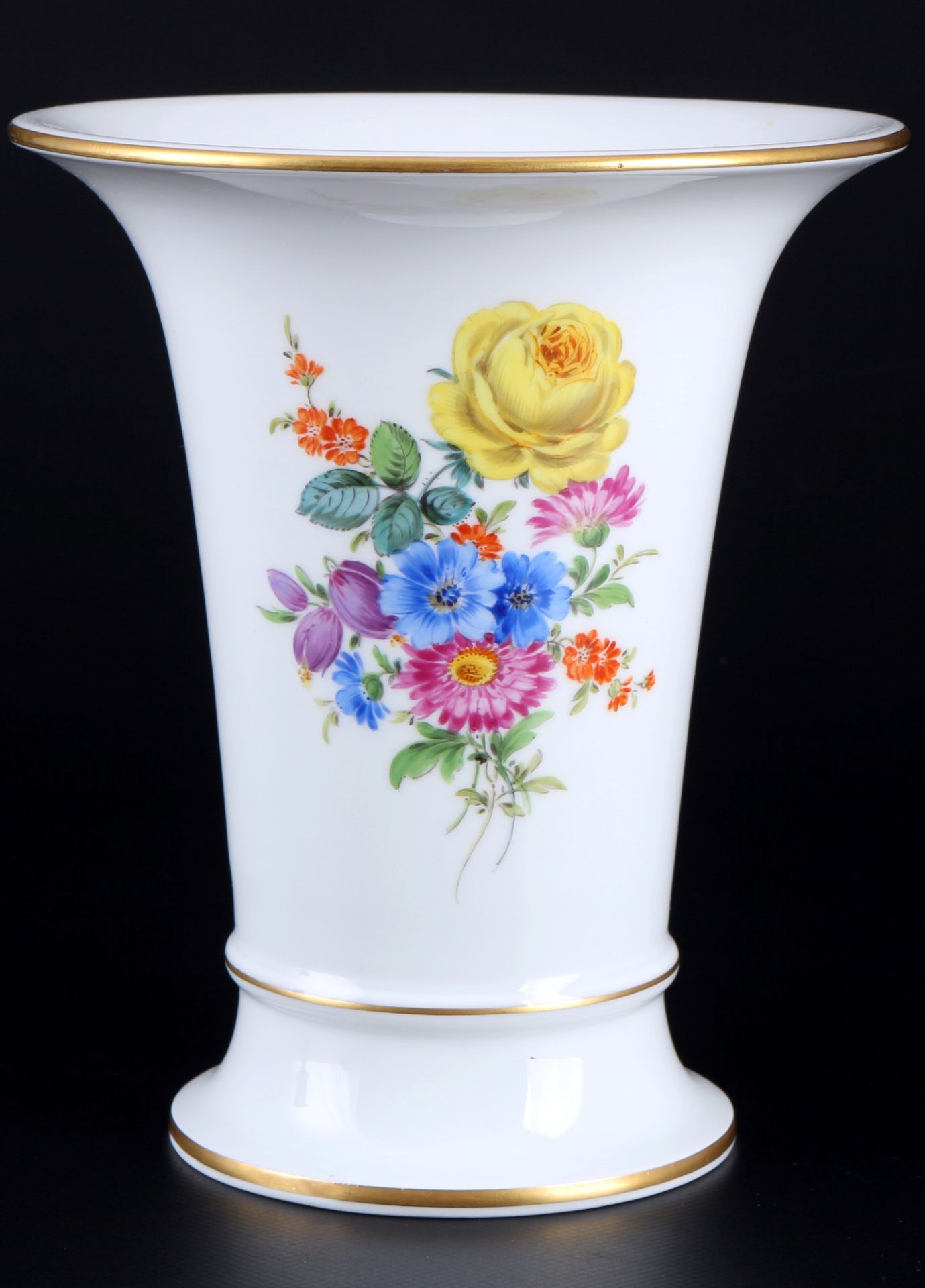 Meissen Blumenbukett 2 große Vasen 1.Wahl, porcelain vases, - Bild 2 aus 5