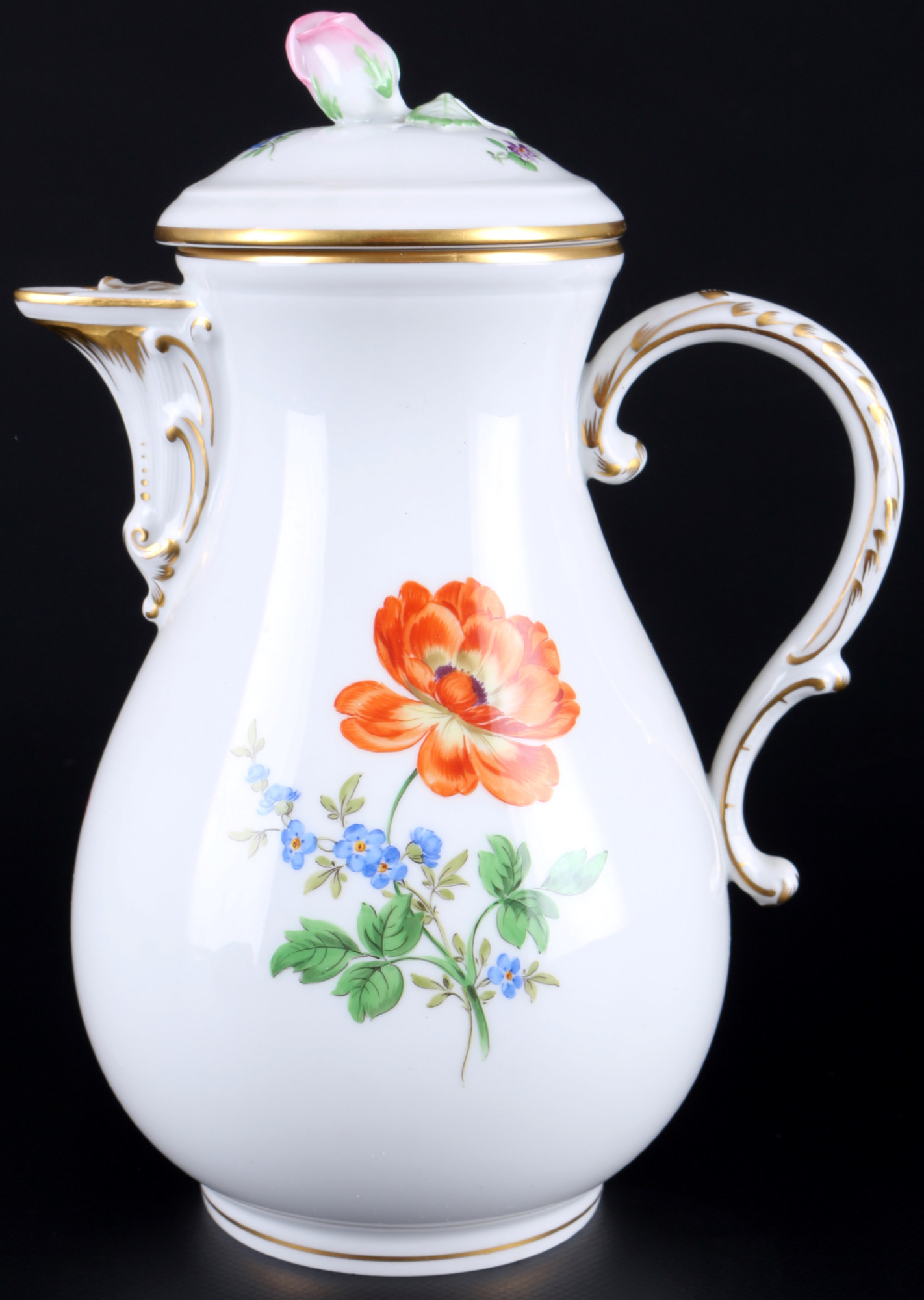 Meissen Flowers coffee service for 6 persons, Kaffeeservice für 6 Personen, - Image 4 of 6