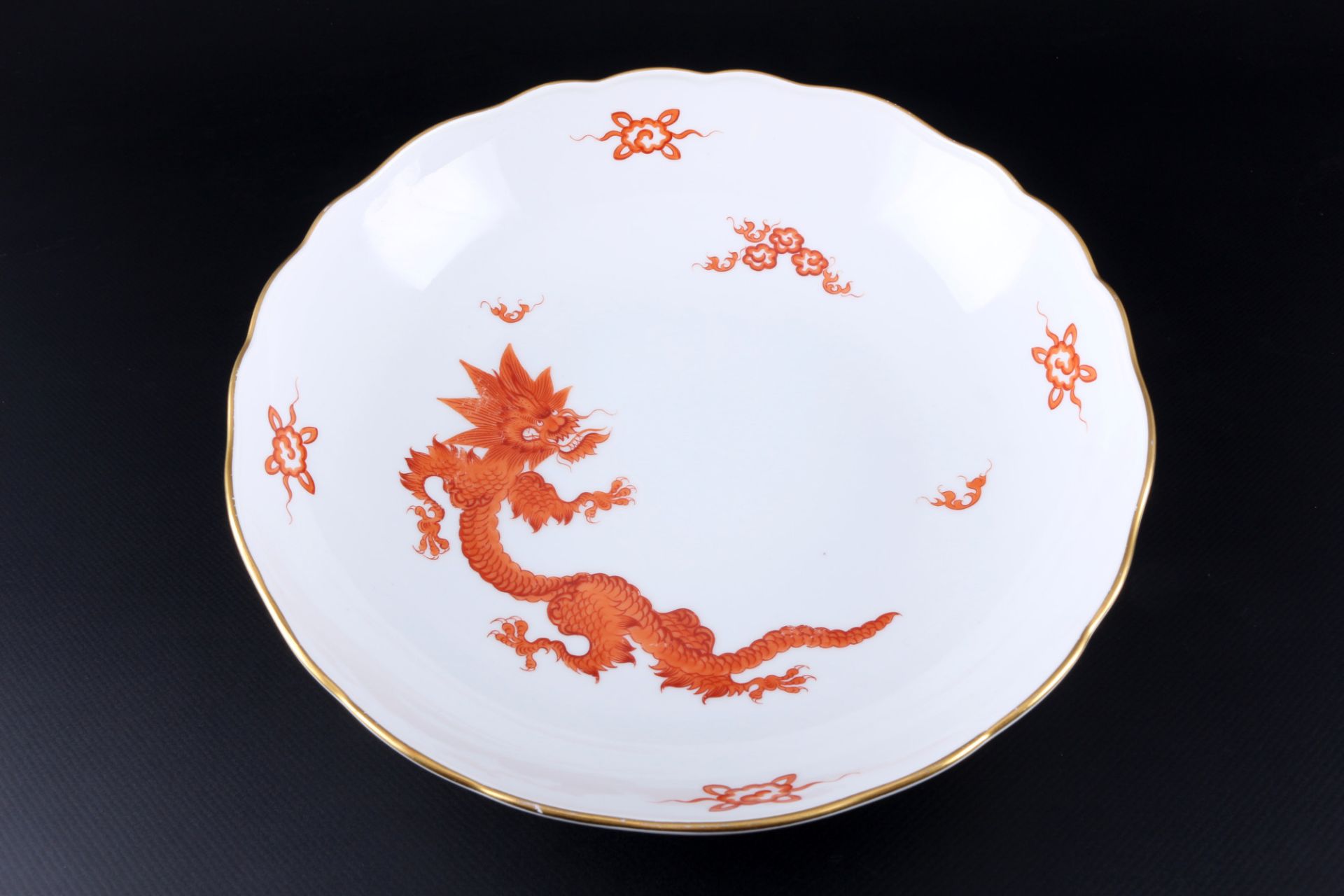 Meissen Roter Ming Drache Speiseservice für 6 Personen, dinner service for 6 pers., - Bild 7 aus 8