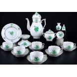 Herend Apponyi Vert Teeservice für 6 Personen, tea service for 6 persons,