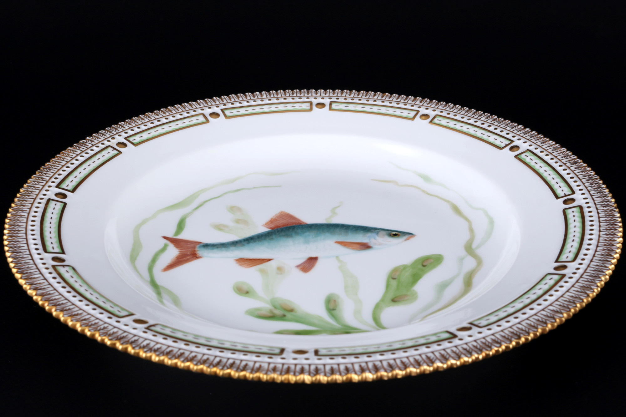 Royal Copenhagen Flora Danica Fish dinner plate 3549 1st choice, Speiseteller, - Image 2 of 3