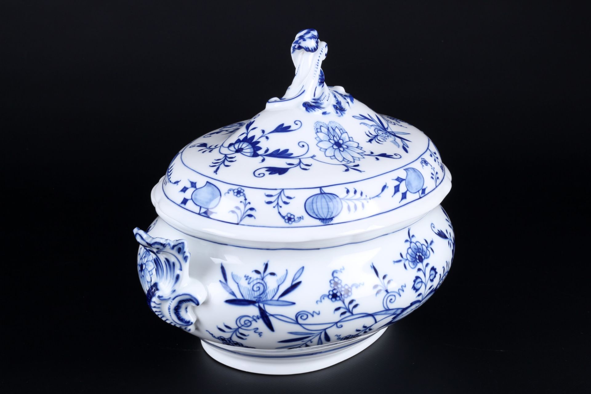 Meissen Zwiebelmuster große Deckelterrine, Pfeifferzeit, large lidded tureen, - Bild 2 aus 4