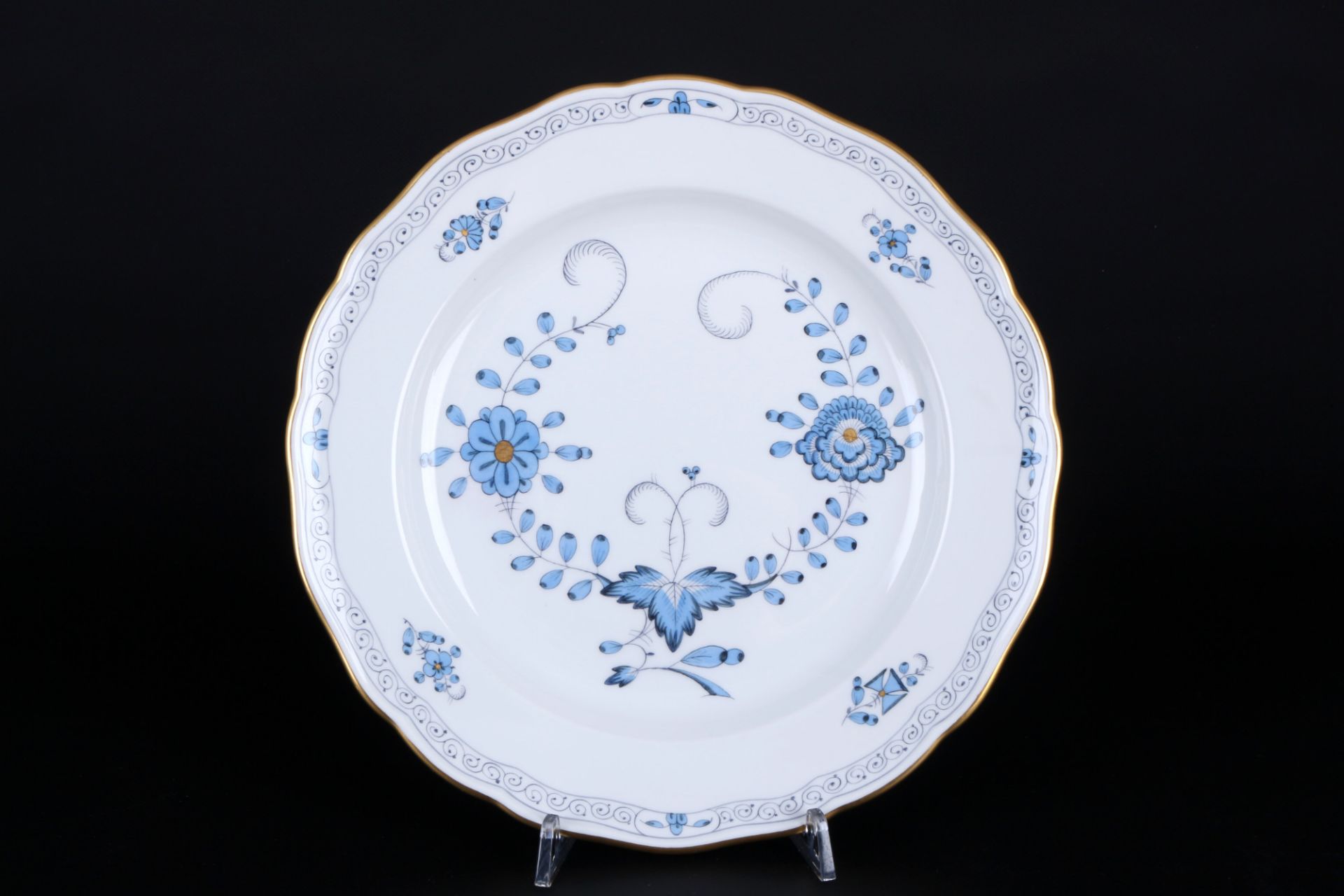 Meissen Indisch Blau Speiseservice für 6 Personen 1.Wahl, dinner service for 6 pers. 1st choice, - Bild 2 aus 8