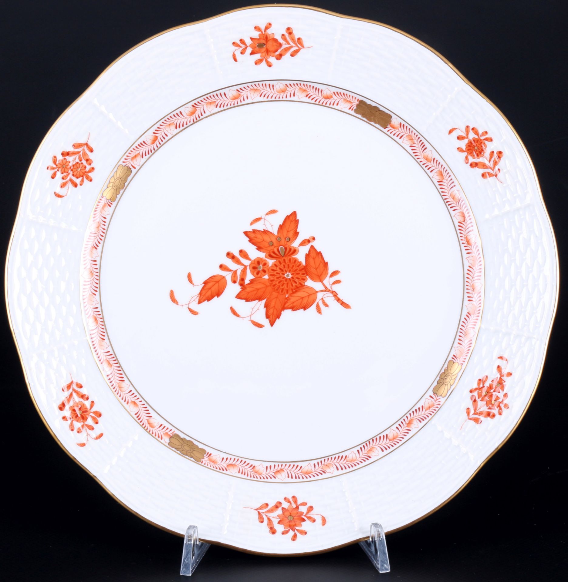 Herend Apponyi Orange dinner set for 6 persons, Speiseset für 6 Personen, - Image 4 of 6