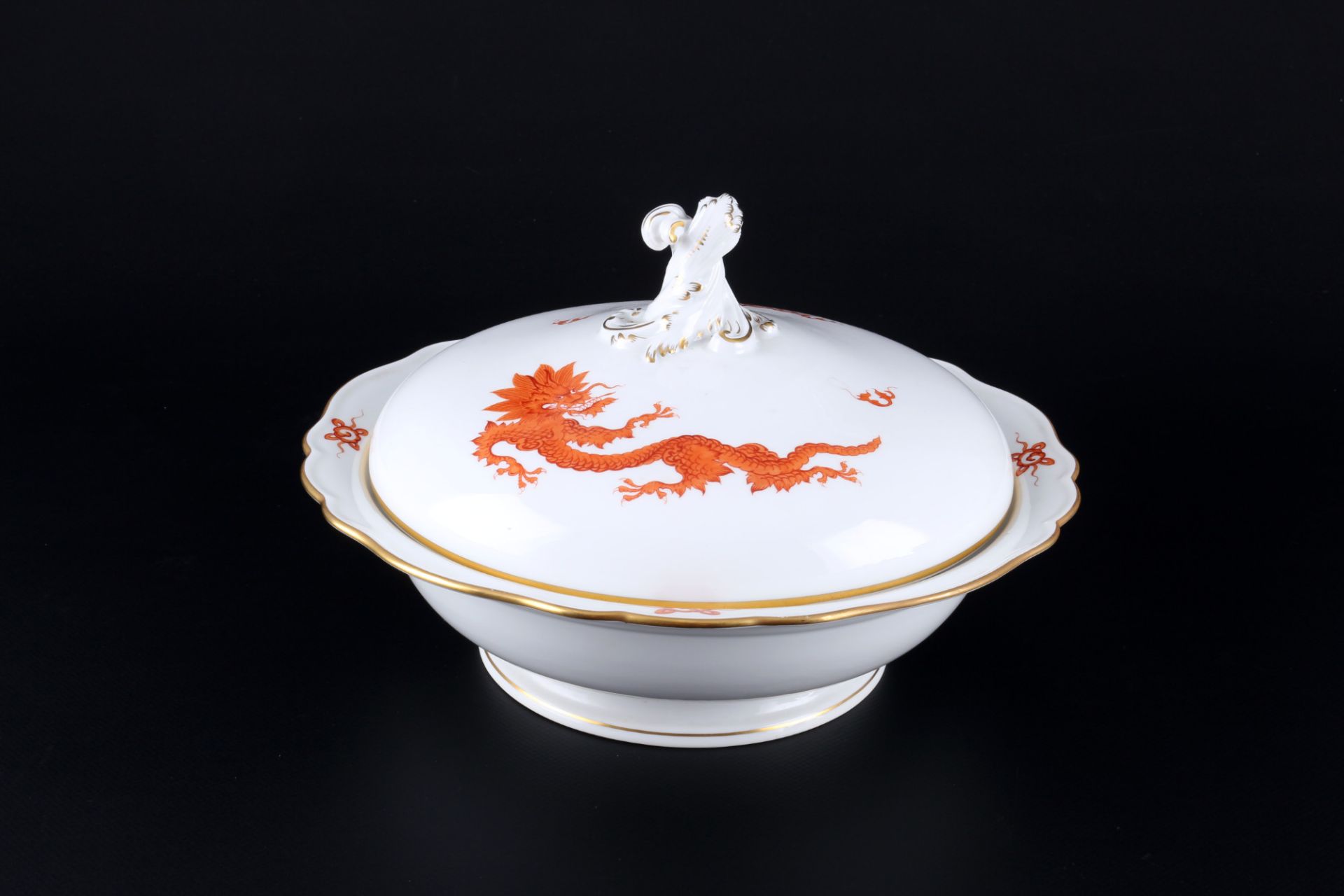 Meissen Roter Ming Drache Speiseservice für 6 Personen, dinner service for 6 pers., - Bild 5 aus 9