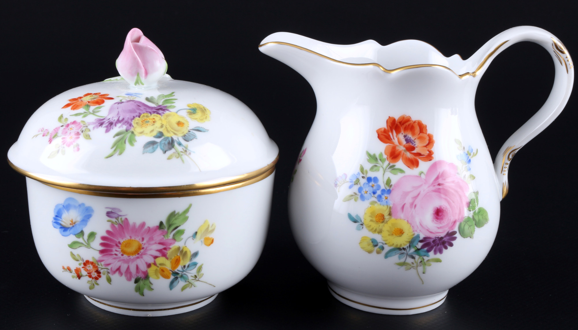 Meissen Flower Bouquet coffee service for 4 persons 1st choice, Kaffeeservice für 4 Personen 1.Wahl, - Image 4 of 6