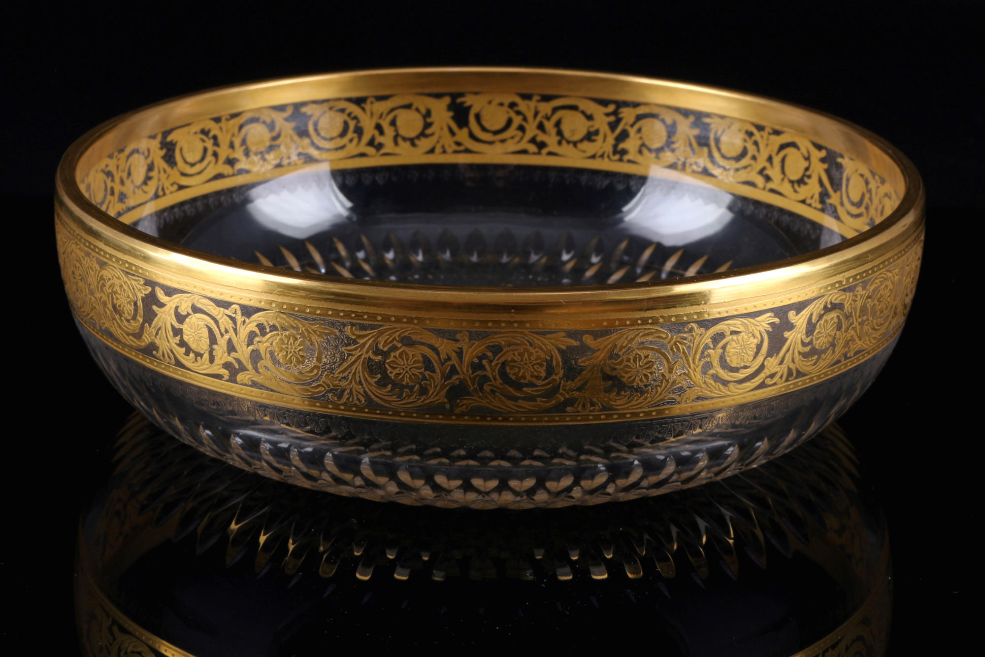 St. Louis Thistle Gold large splendor bowl, große Schale,