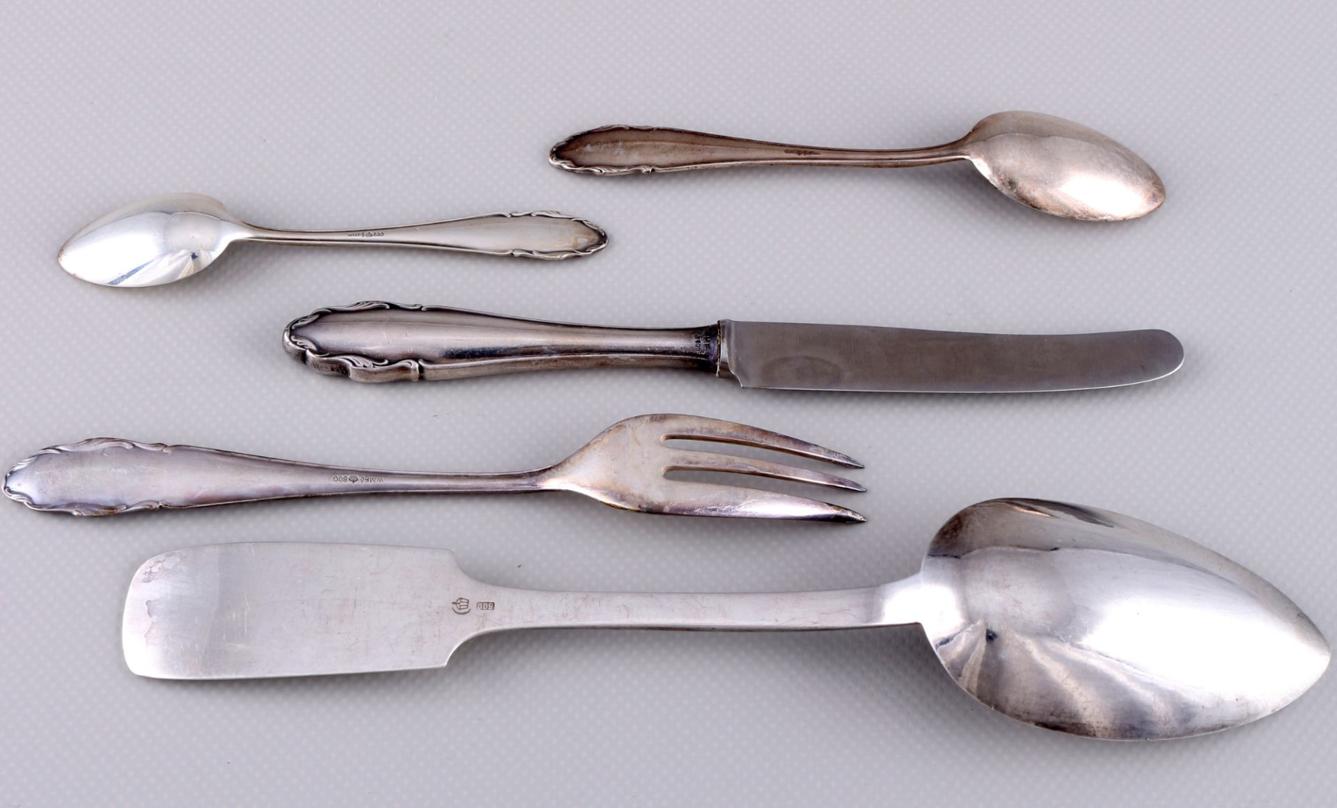 800 silver cutlery lot, including WMF, Silber Besteck Konvolut, - Image 3 of 4