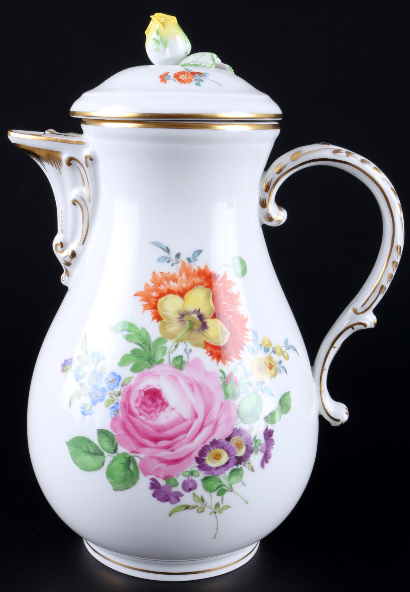 Meissen Flower Bouquet coffee service for 4 persons 1st choice, Kaffeeservice für 4 Personen 1.Wahl, - Image 3 of 6