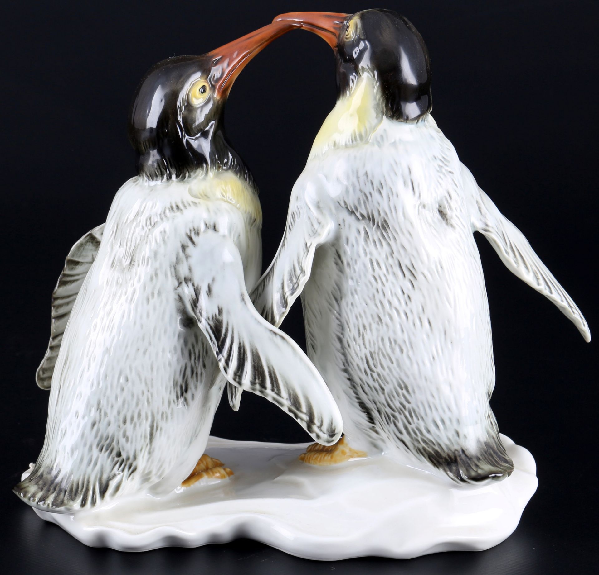 Karl Ens großes Pinguinpaar, Volkstedt, pair of penguins, - Bild 4 aus 5