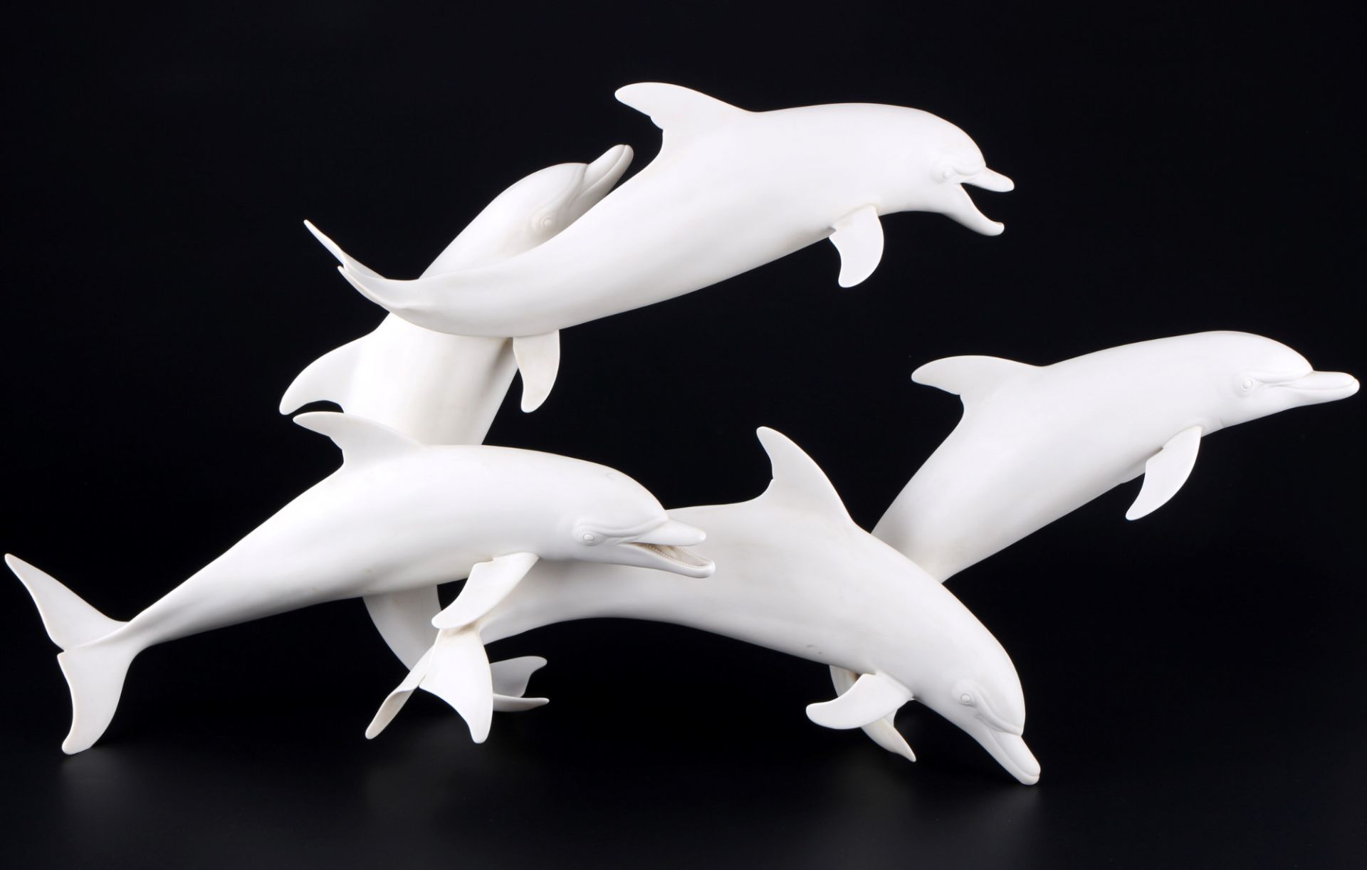 Hutschenreuther große Delfinschule, Gunther Granget, pod of dolphins,