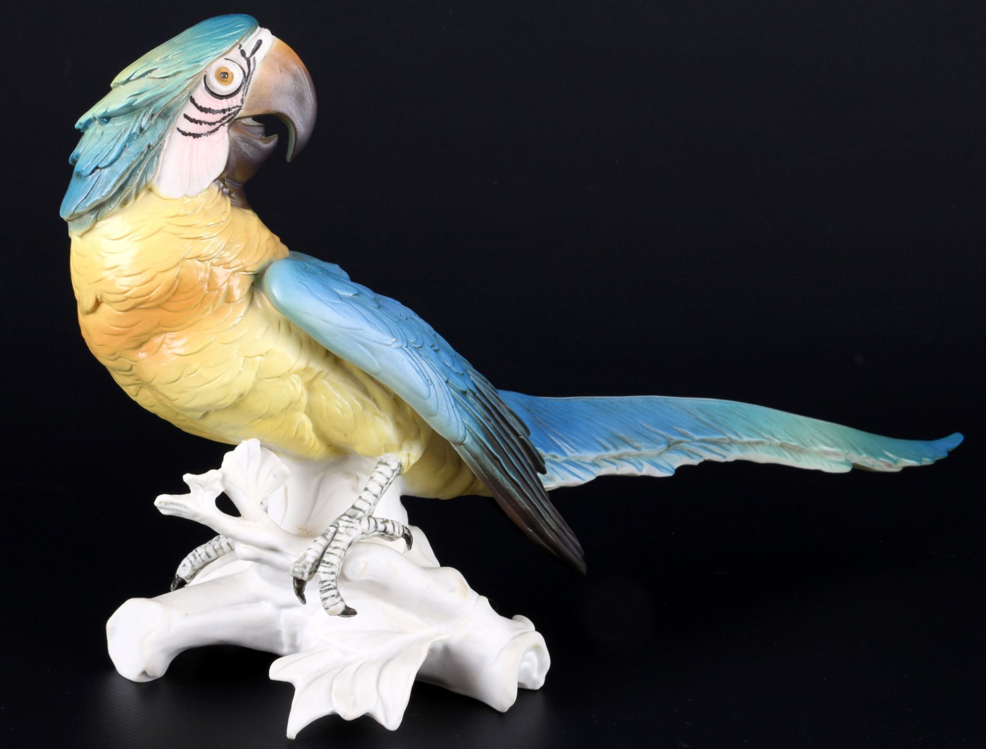 Karl Ens großer Kakadu und Ara Papagei, Volkstedt, porcelain parrot cockatoo, - Bild 3 aus 7