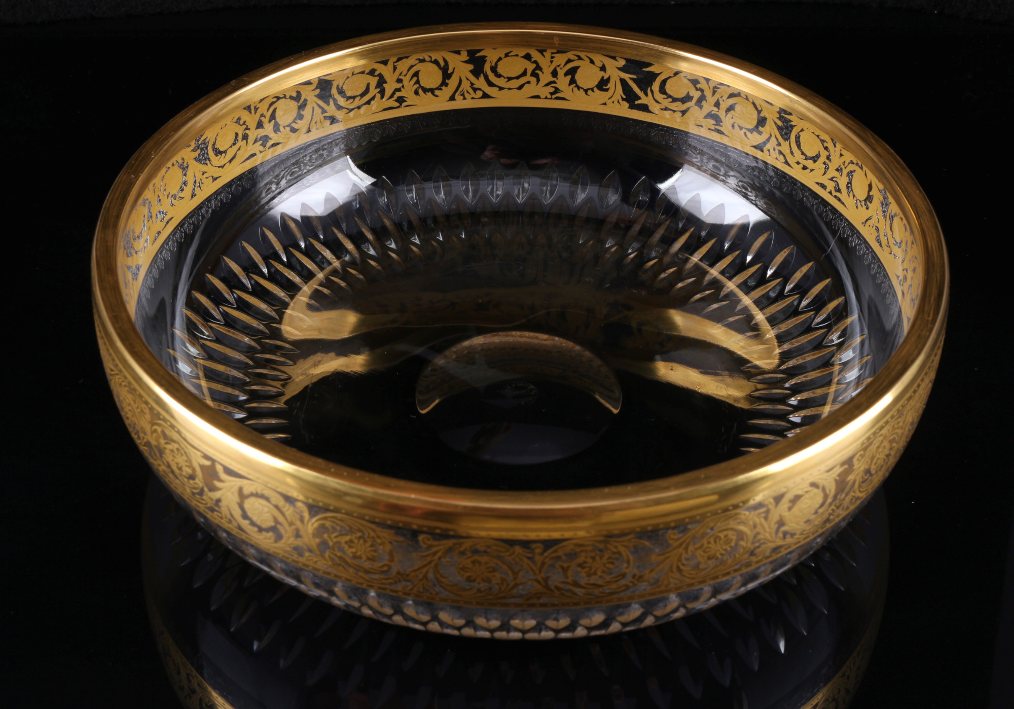 St. Louis Thistle Gold large splendor bowl, große Schale, - Image 2 of 3