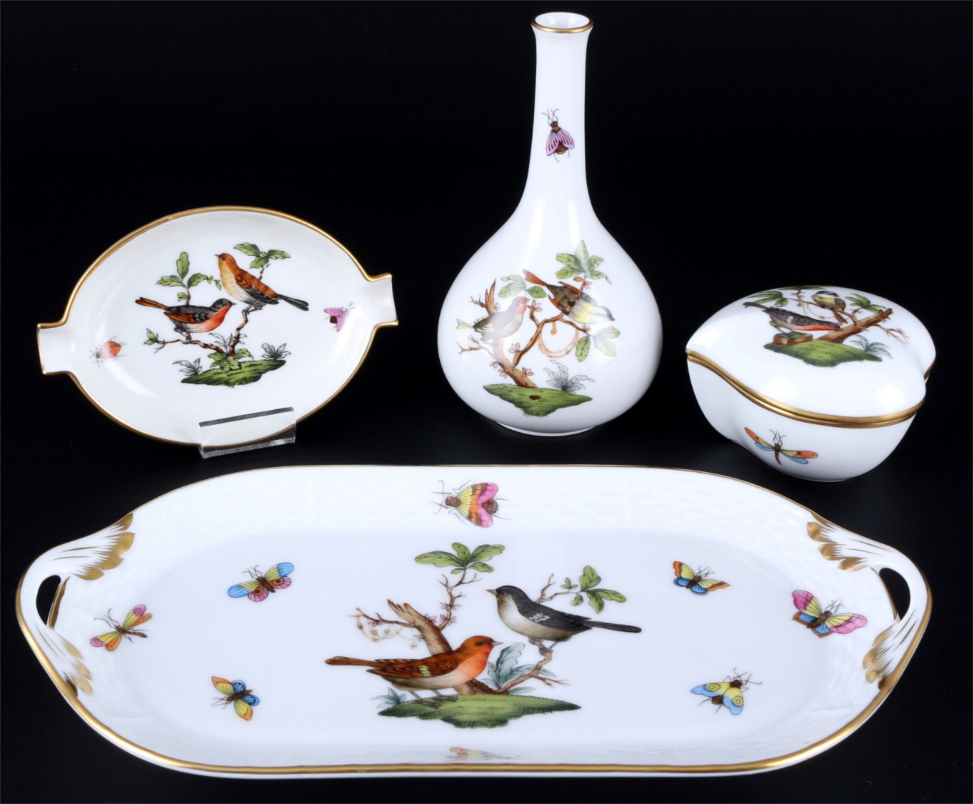 Herend Rothschild Teeservice für 6 Personen, tea service for 6 pers., - Image 6 of 9