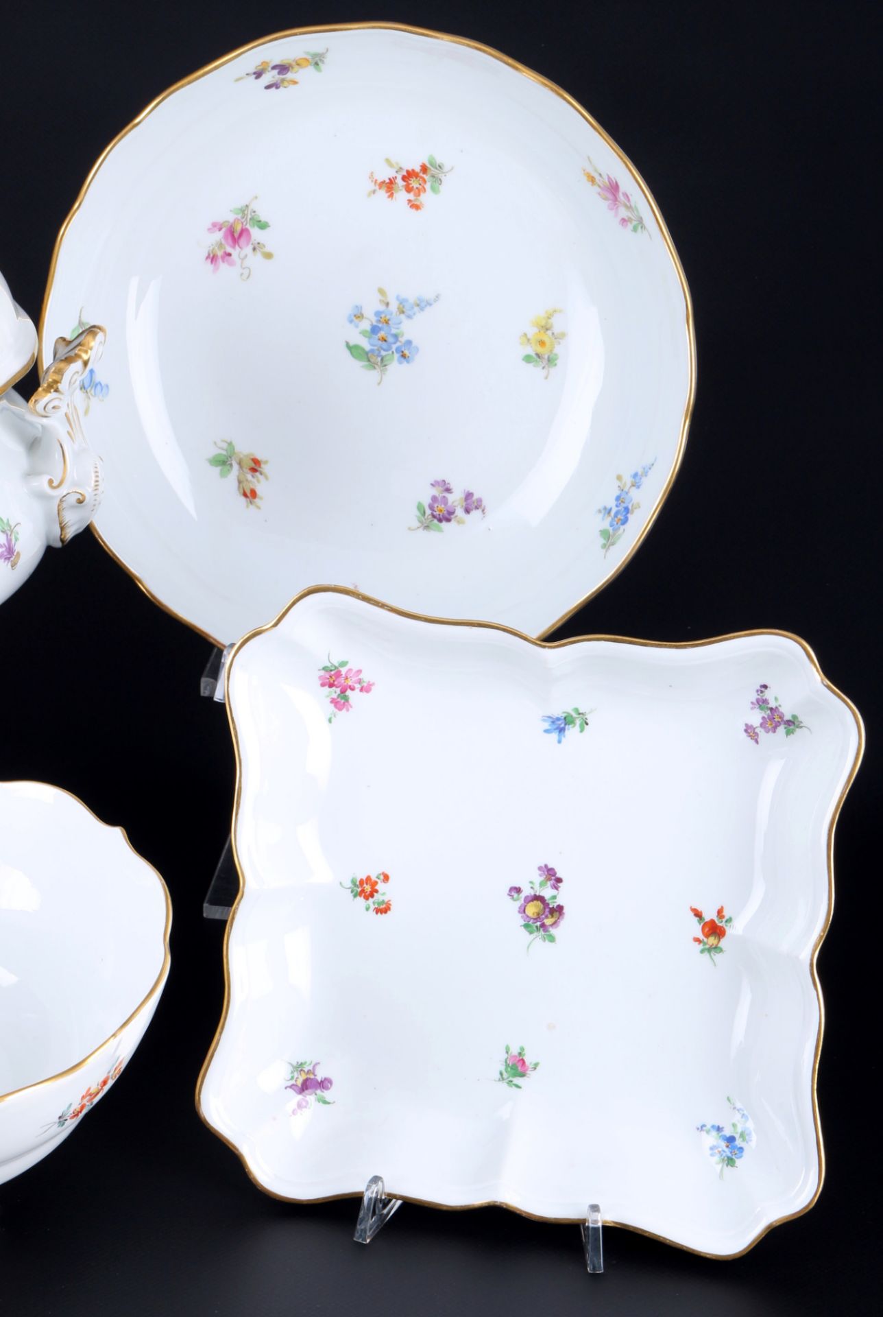 Meissen Streublümchen Speiseservice für 6 Personen 1.Wahl, dinner service for 6 pers. 1st choice, - Bild 5 aus 7