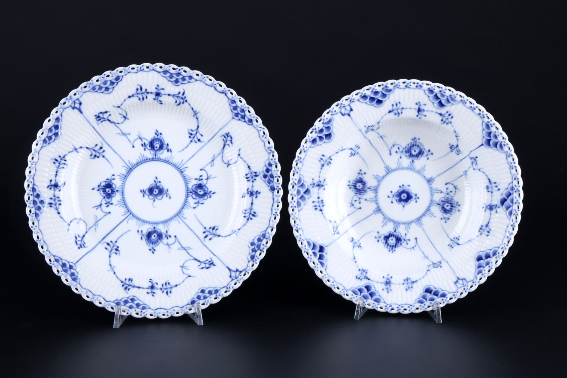 Royal Copenhagen Musselmalet Vollspitze Speiseservice für 6 Personen, full lace dinner service for 6 - Bild 4 aus 6