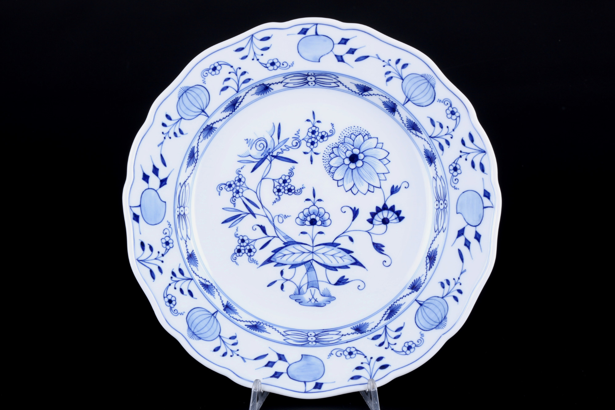 Meissen Onion Pattern 12 dinner plates 1st choice, Speiseteller 1.Wahl, - Image 2 of 3