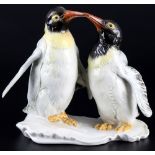 Karl Ens großes Pinguinpaar, Volkstedt, pair of penguins,
