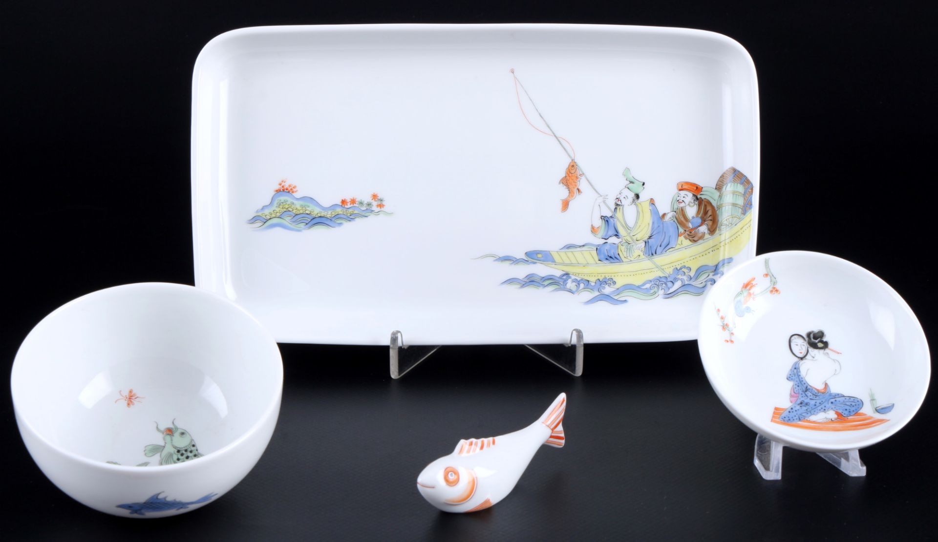 Meissen chinesische Figurenmalerei nach Kakimon Sushi Set 1.Wahl, Edition SinnBilder, sushi set 1st  - Bild 2 aus 7