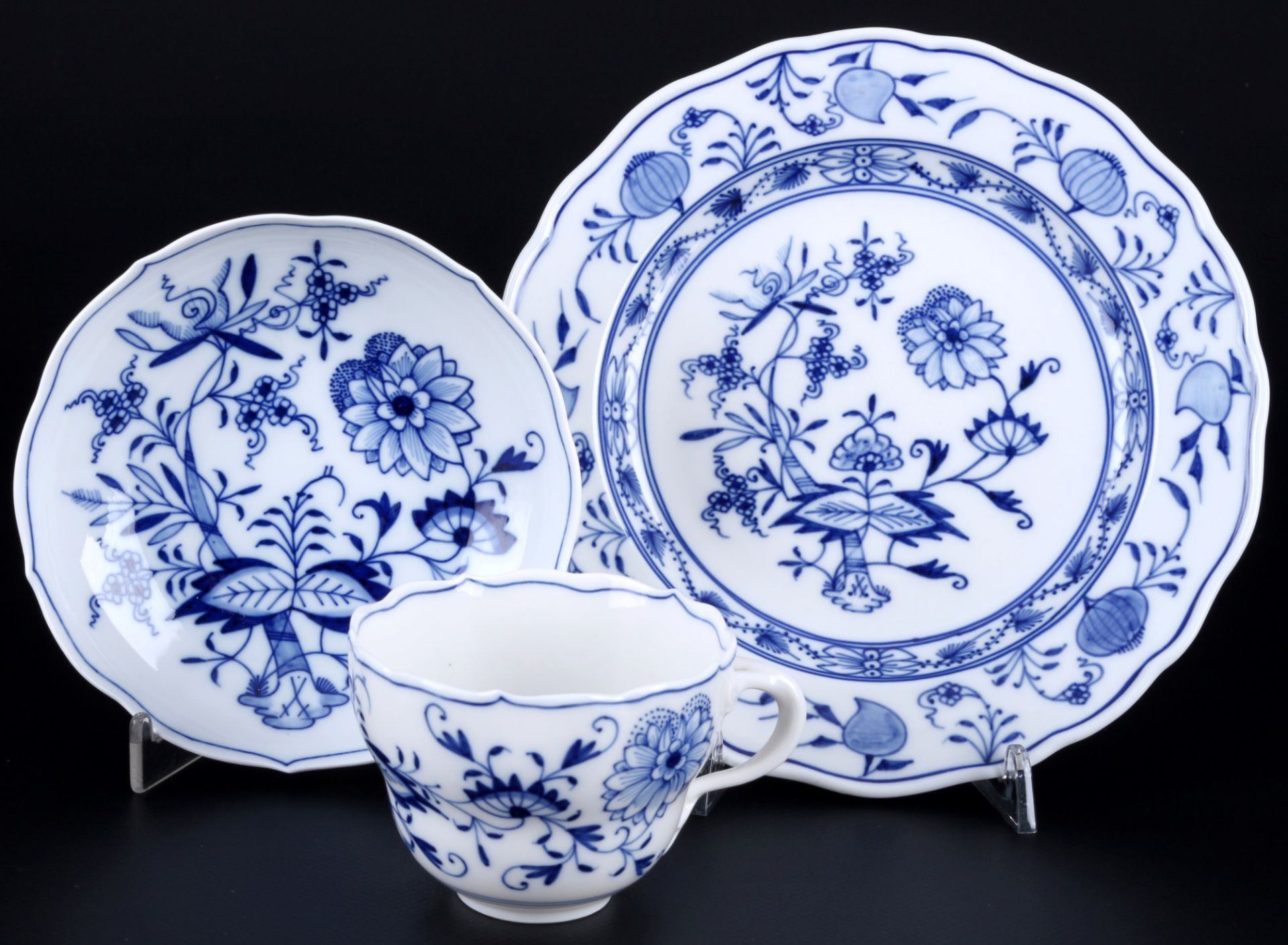 Meissen Onion Pattern coffee service for 6 persons 1st choice, Kaffeeservice für 6 Personen 1.Wahl, - Image 2 of 9