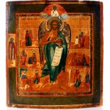Russland Ikone Johannes der Täufer 19. Jahrhundert, russian icon John the Baptist 19th century,