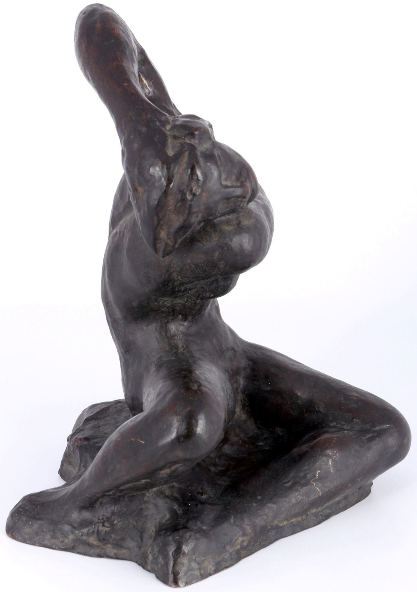 Theodor Caspar Pilartz (1890-1955) bronze sitting nude act, sitzender weiblicher Akt, - Image 4 of 5