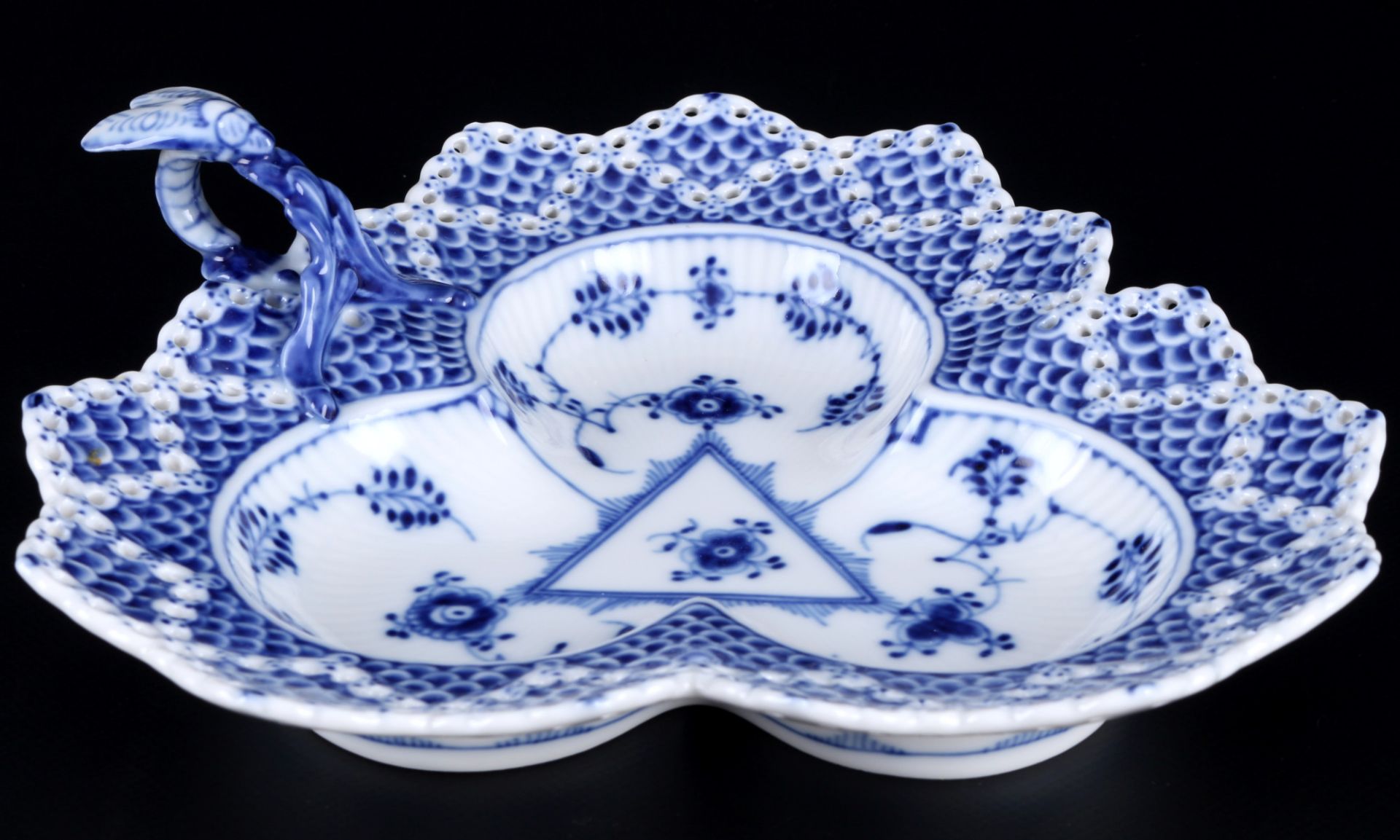 Royal Copenhagen Musselmalet Vollspitze Kabarettschale 1077, full lace cabaret bowl 1st choice, - Bild 2 aus 3