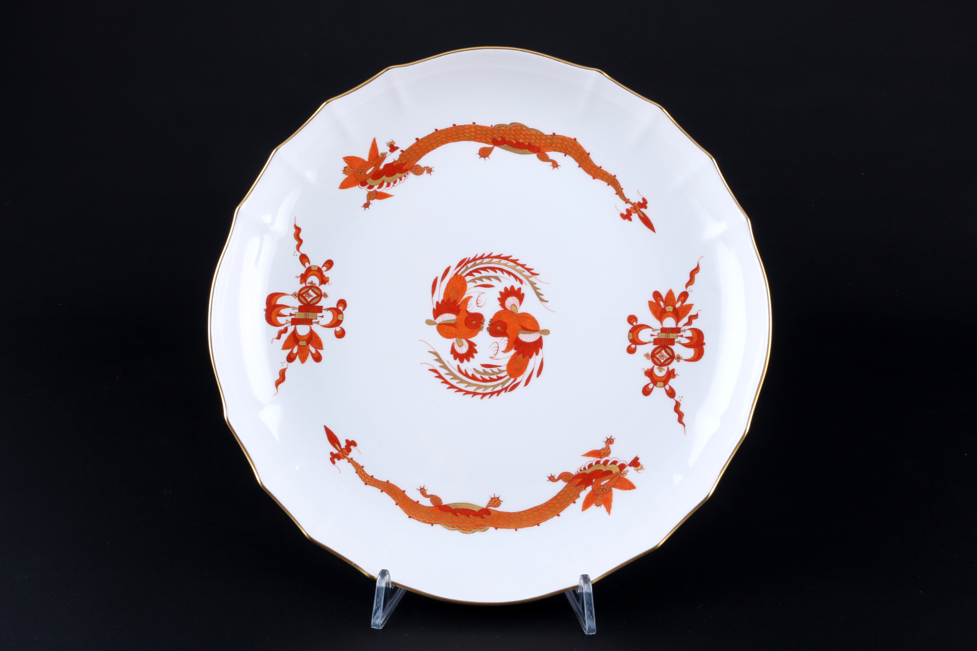 Meissen Red Court Dragon coffee service for 6 persons 1st choice, Kaffeeservice für 6 Personen 1.Wah - Image 7 of 10