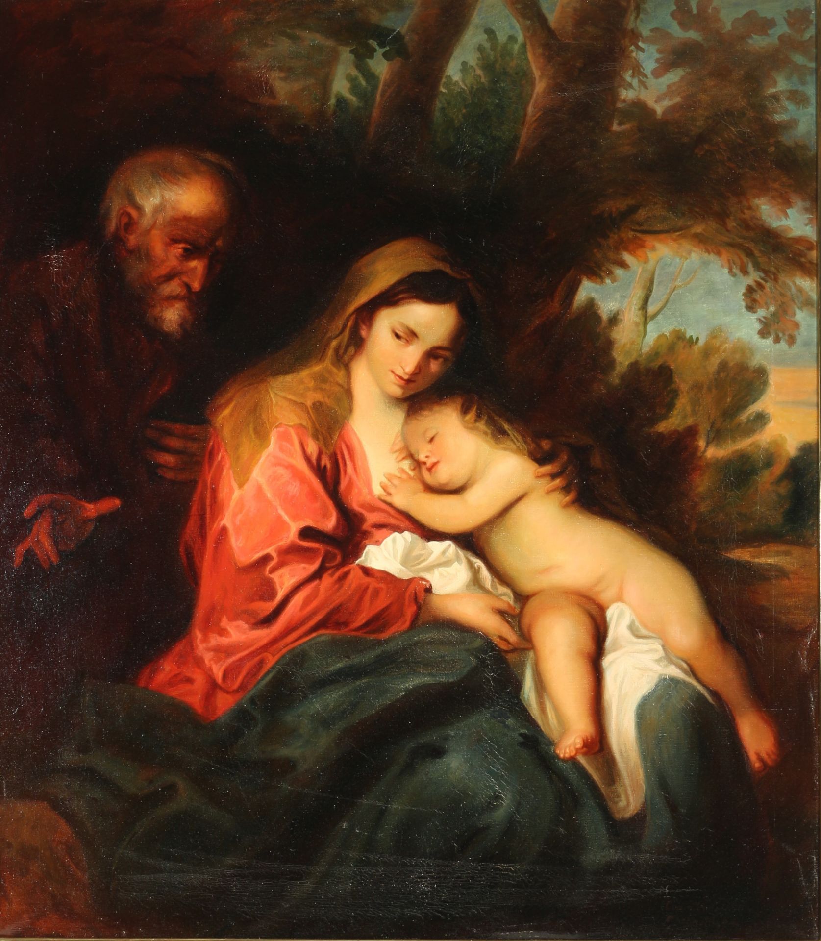 M. Schneider - rest on the flight into Egypt, after Anthonius van Dyck, Altmeister Ruhe auf der Fluc