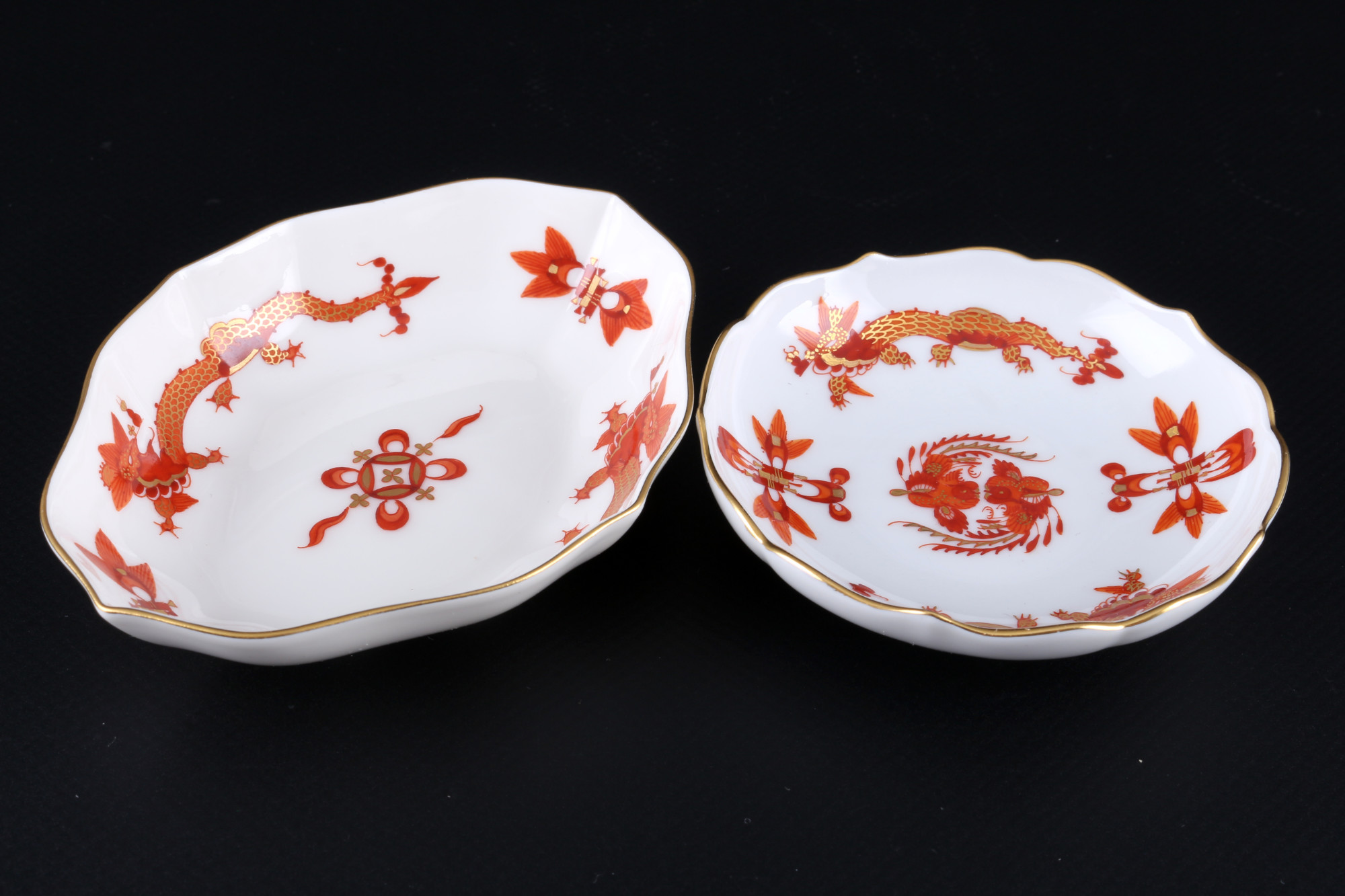 Meissen Red Court Dragon coffee service for 6 persons 1st choice, Kaffeeservice für 6 Personen 1.Wah - Image 6 of 10