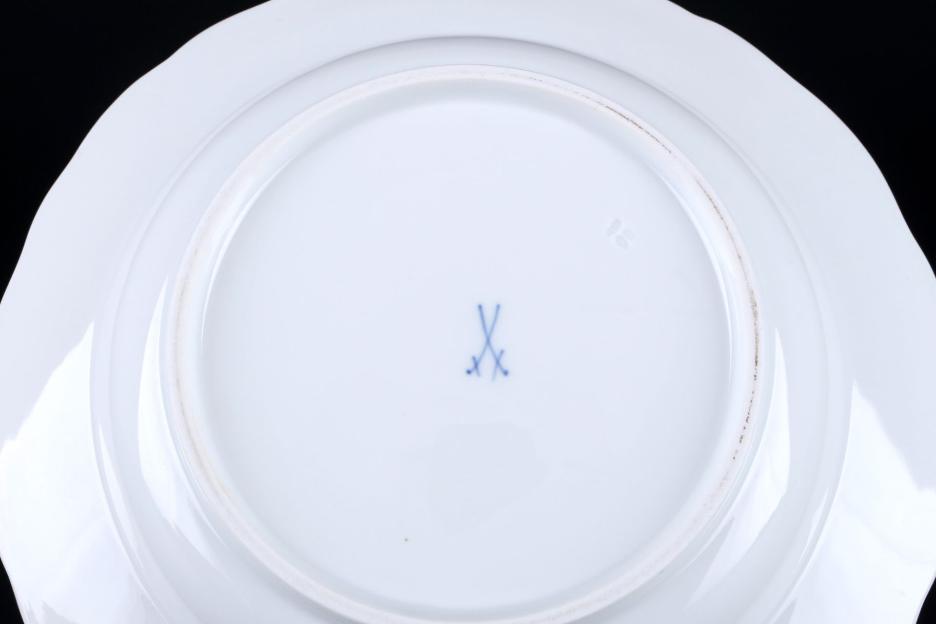 Meissen A-Kante Goldrand 7 Suppenteller 1.Wahl, Knaufmarke, soup plates 1st choice, - Bild 3 aus 3