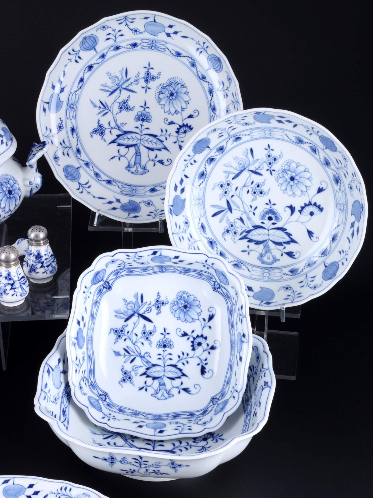 Meissen Onion Pattern extensive dinner service for 6 persons 1st choice, umfangreiches Speiseservice - Image 5 of 9