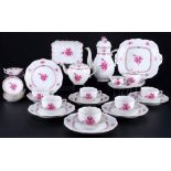 Herend Apponyi Purpur Kaffee- und Teeservice für 6 Personen, coffee tea service for 6 pers.,