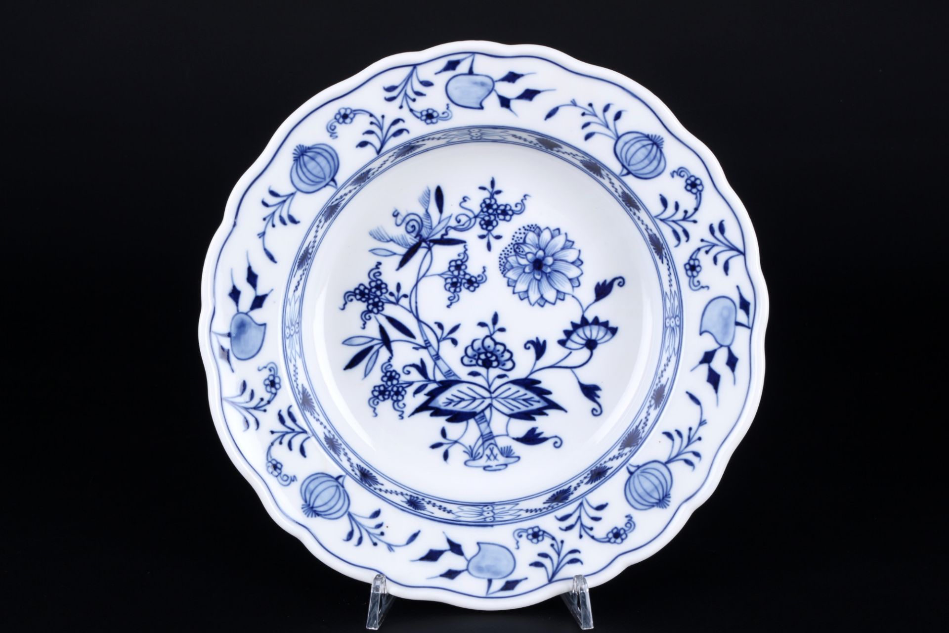 Meissen Zwiebelmuster 6 Speiseteller und 6 Suppenteller 1.Wahl, dinner and soup plates 1st choice, - Bild 3 aus 4