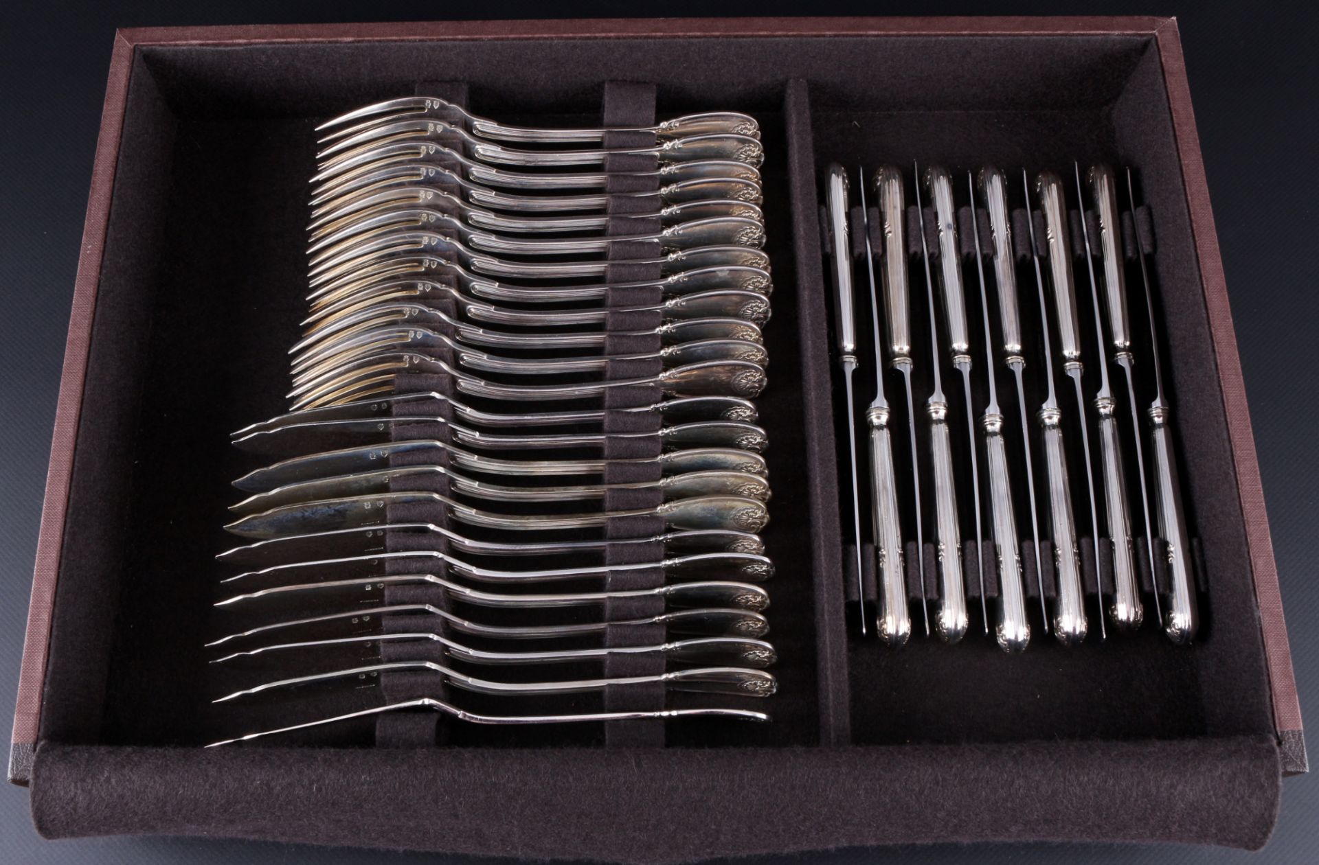 Christofle Cardeilhac Sceaux 925 sterling silver cutlery 143 pieces for 12 pers., Silber 143-teilige - Image 2 of 20