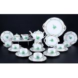 Herend Apponyi Vert Teeservice für 8 Personen, tea service for 8 pers.,