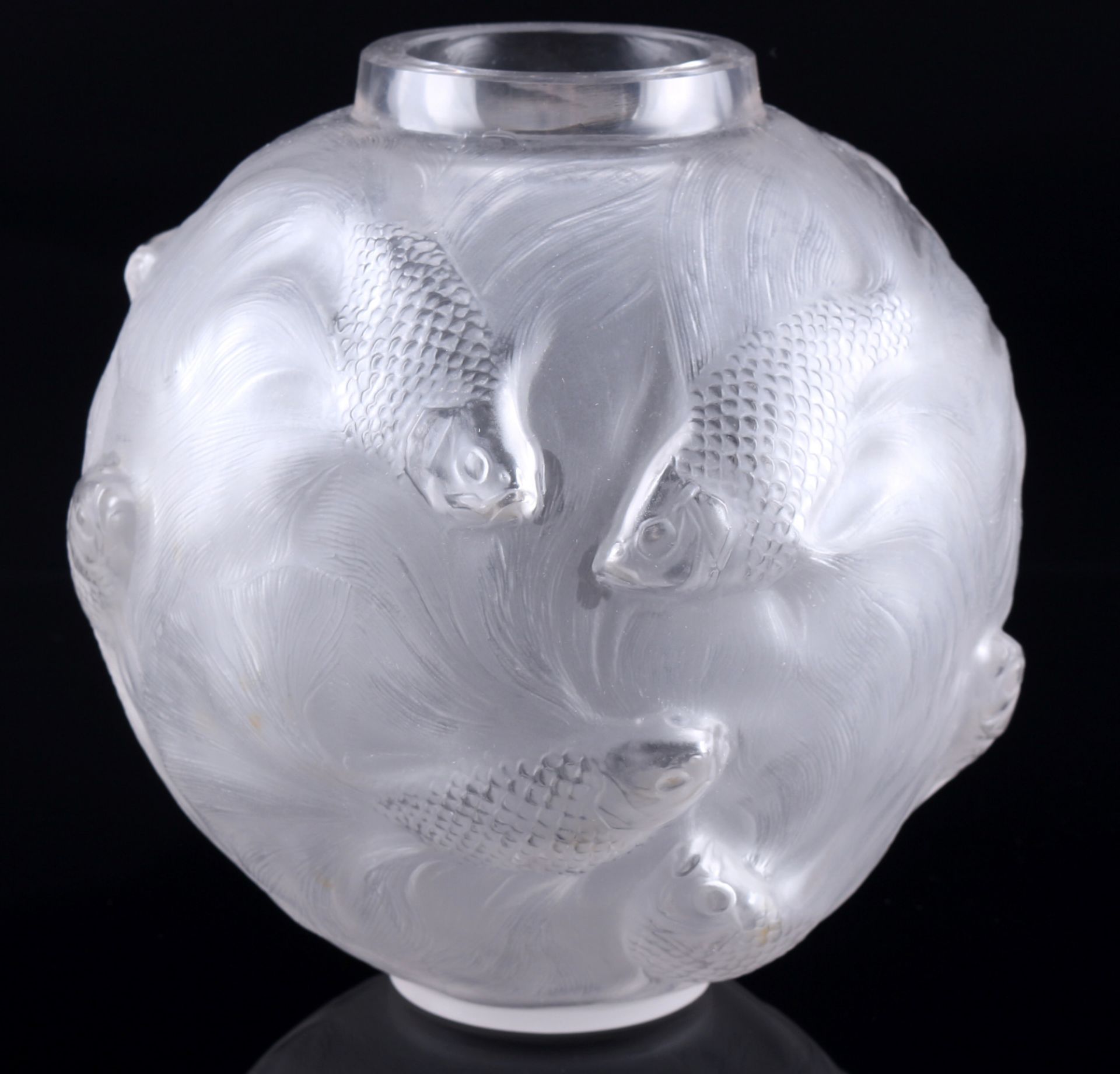 Rene Lalique Formose Prunkvase mit Fischen, splendor vase with fish,