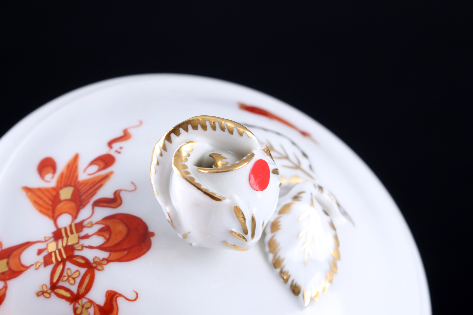 Meissen Red Court Dragon coffee service for 6 persons 1st choice, Kaffeeservice für 6 Personen 1.Wah - Image 9 of 10