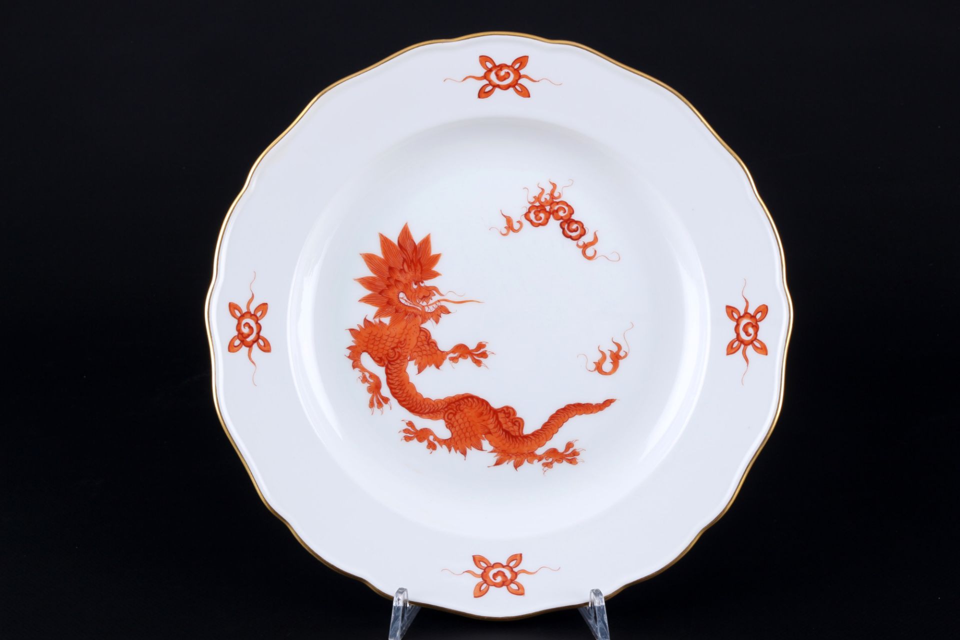 Meissen Roter Ming Drache Speiseservice für 6 Personen, dinner service for 6 pers., - Bild 2 aus 9