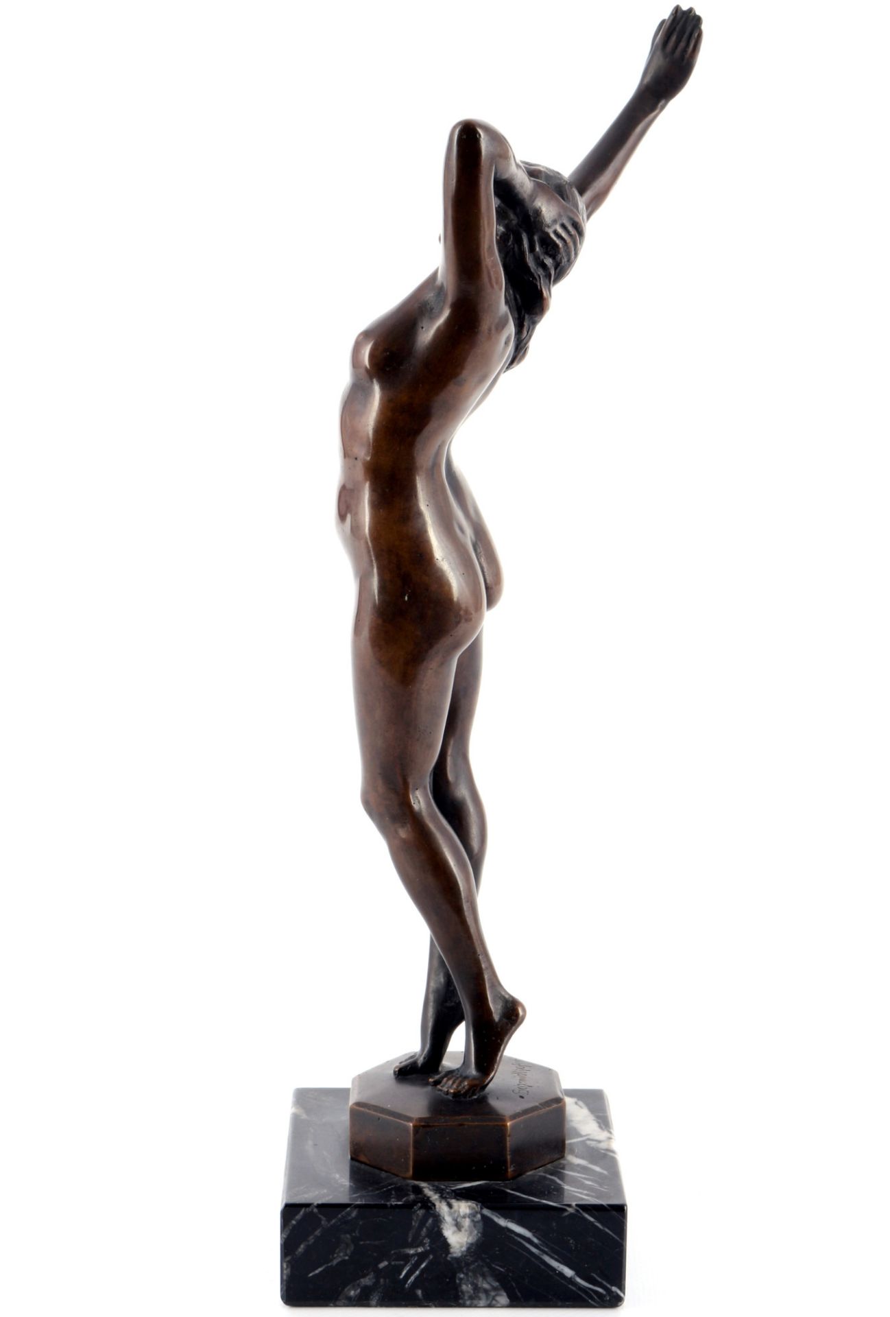 Schmidthofer (20. Jhd.) Bronze weiblicher Akt, female nude act, - Bild 2 aus 5