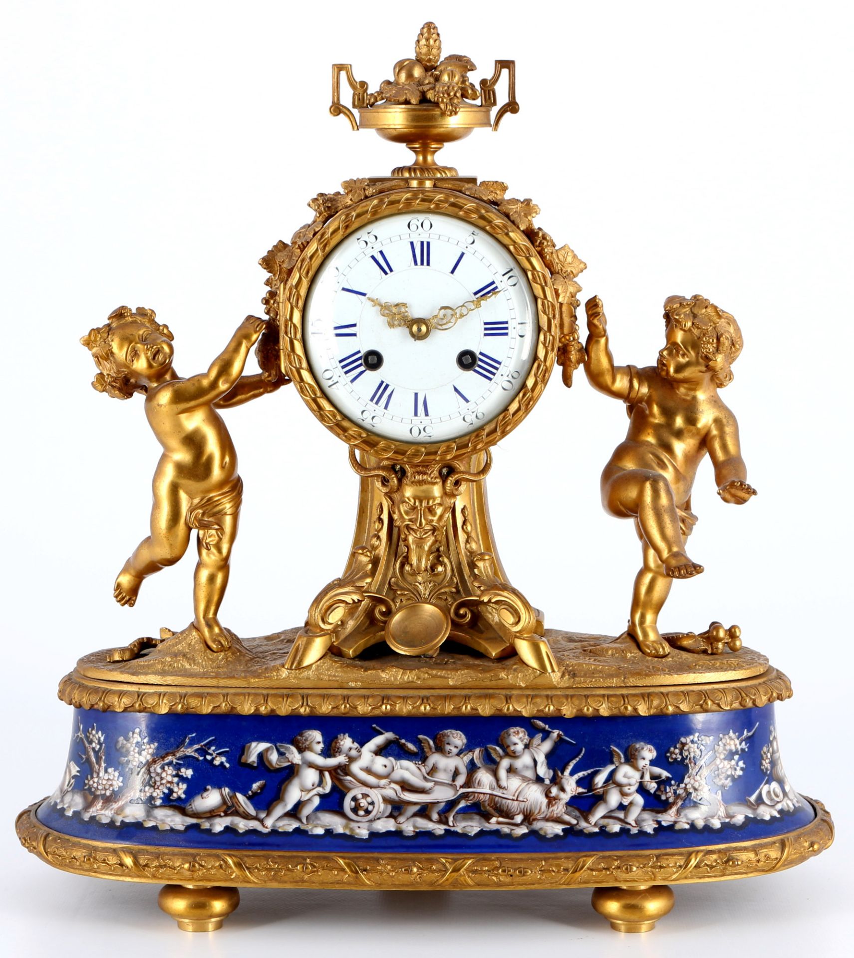 Bronze Kaminuhr, Frankreich 19. Jahrhundert, bronze french mantel clock 19th century,