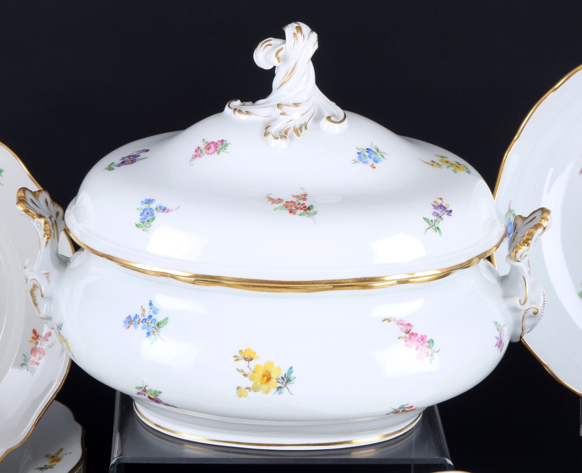 Meissen Streublümchen Speiseservice für 6 Personen 1.Wahl, dinner service for 6 pers. 1st choice, - Bild 4 aus 7